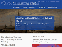 Tablet Screenshot of museum-behnhaus-draegerhaus.de